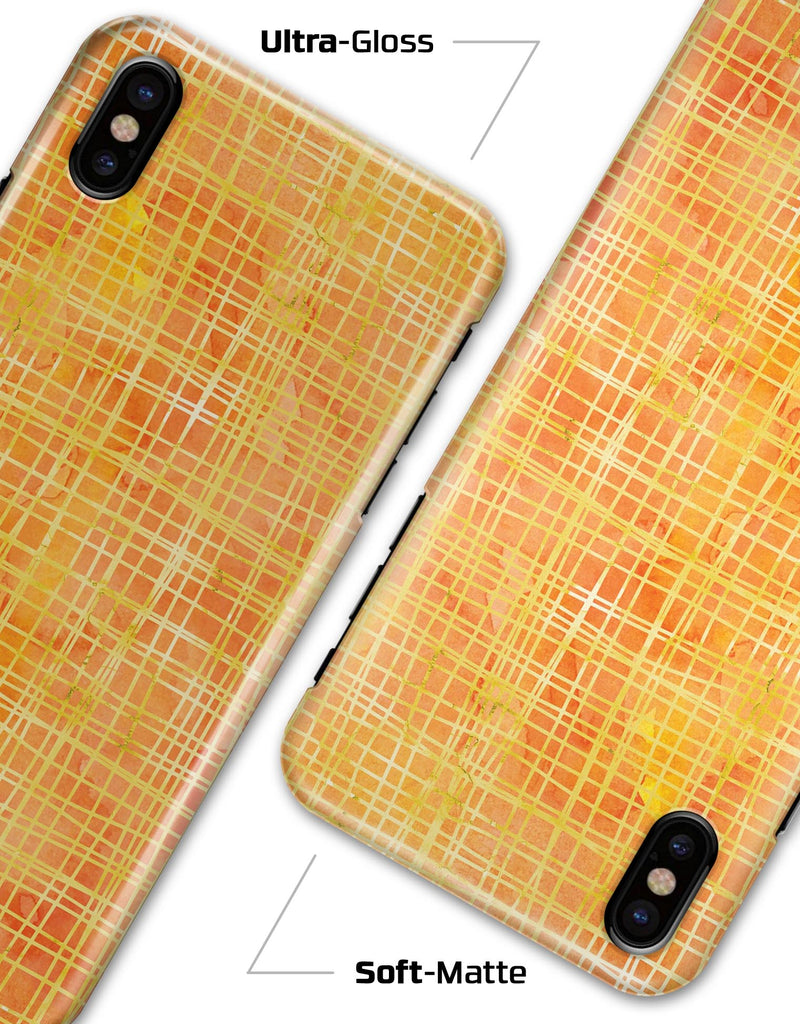 Orange and Yellow Watercolor Strings - iPhone X Clipit Case