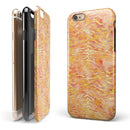 Orange and Yellow Watercolor Tiger Pattern iPhone 6/6s or 6/6s Plus 2-Piece Hybrid INK-Fuzed Case