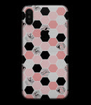 Pale Pink Hex - iPhone XS MAX, XS/X, 8/8+, 7/7+, 5/5S/SE Skin-Kit (All iPhones Avaiable)