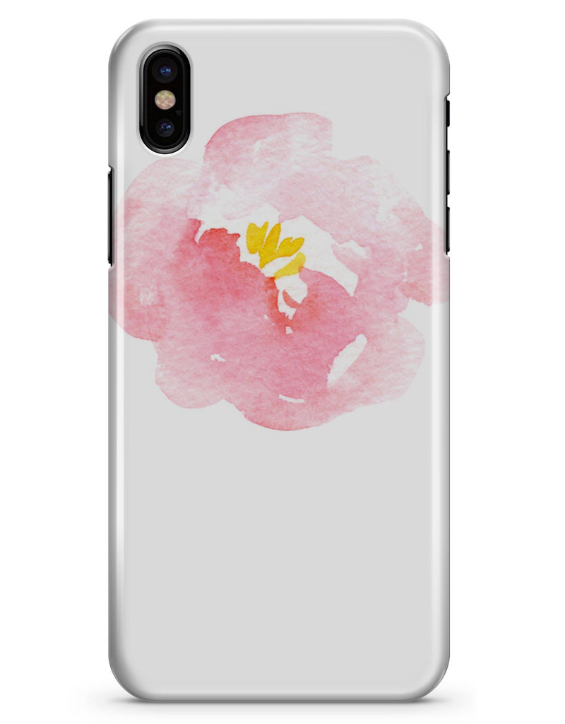 Pale Pink Watecolor  Hibiscus - iPhone X Clipit Case