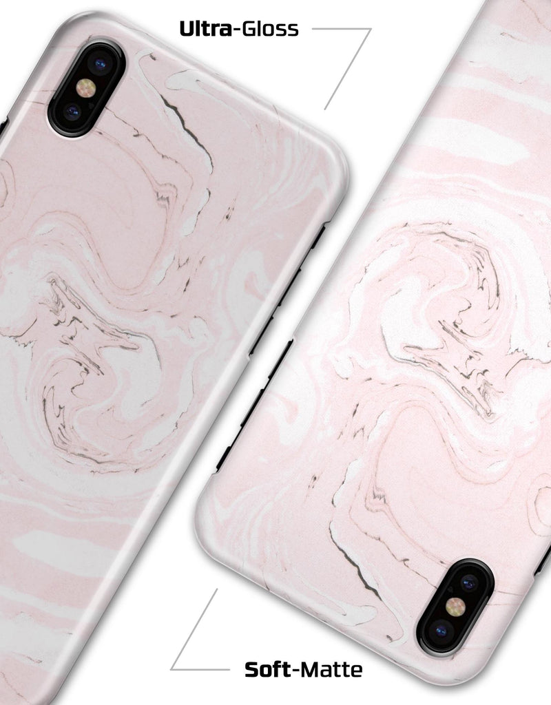 Pink 19 Textured Marble - iPhone X Clipit Case