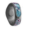 Pink & Blue Flowered Pattern - Decal Skin Wrap Kit for the Disney Magic Band