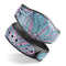Pink & Blue Flowered Pattern - Decal Skin Wrap Kit for the Disney Magic Band