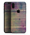 Pink & Blue Grunge Wood Planks - iPhone XS MAX, XS/X, 8/8+, 7/7+, 5/5S/SE Skin-Kit (All iPhones Avaiable)