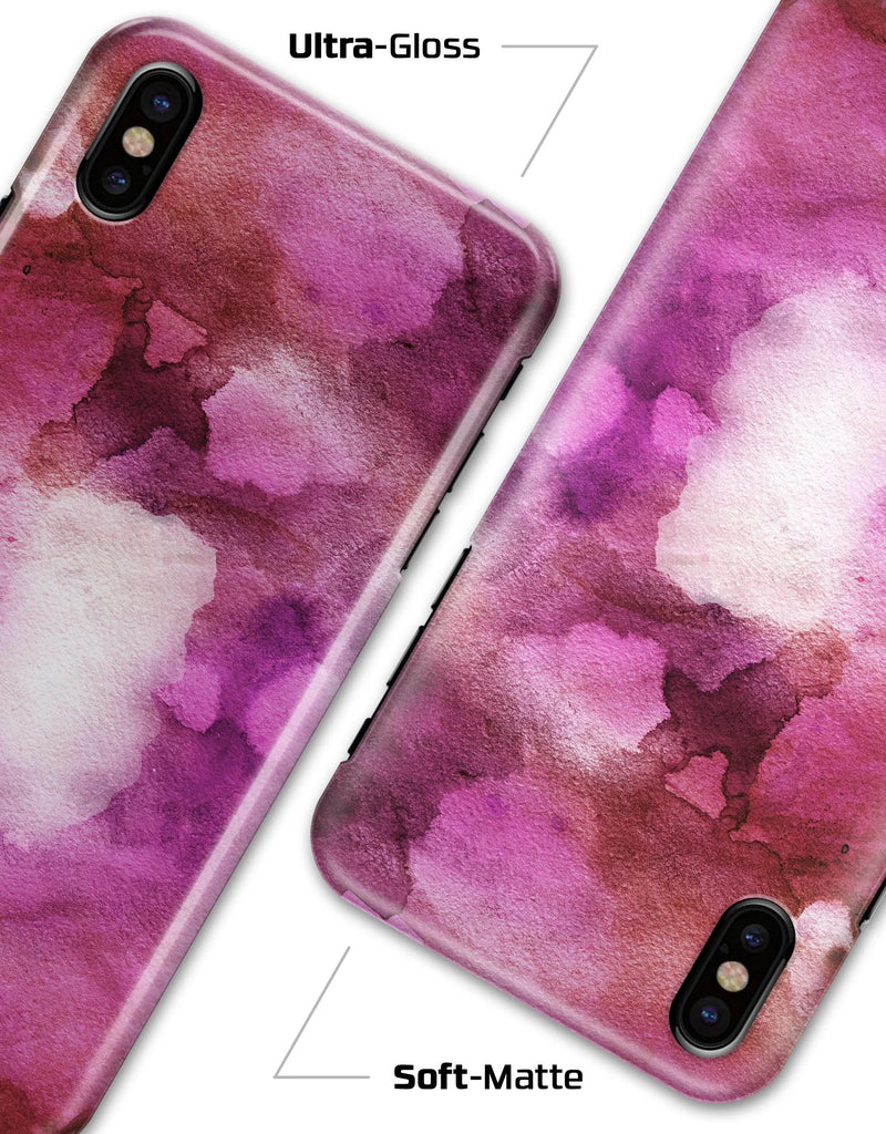 Pink 72 Absorbed Watercolor Texture - iPhone X Clipit Case
