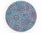 Pink & Blue Flowered Pattern - Skin Kit for PopSockets and other Smartphone Extendable Grips & Stands