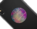 Pink & Blue Grunge Wood Planks - Skin Kit for PopSockets and other Smartphone Extendable Grips & Stands