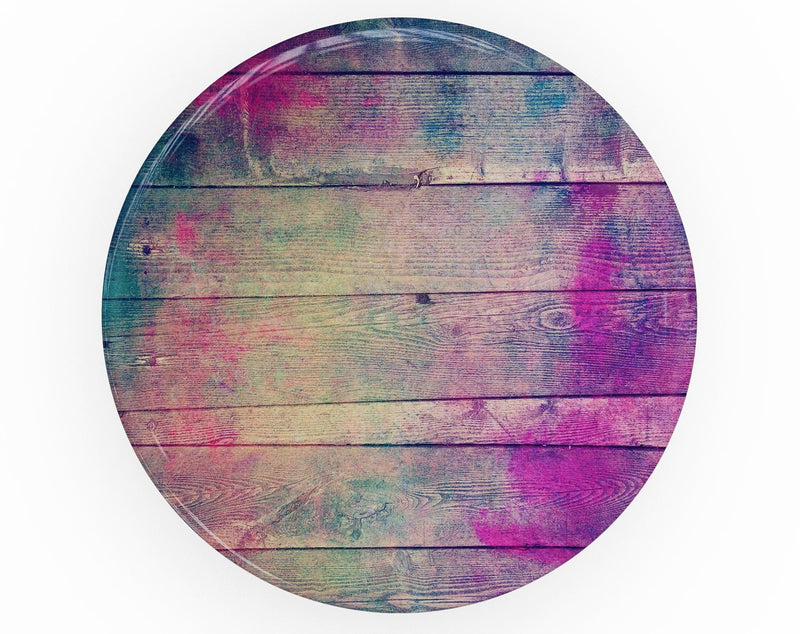 Pink & Blue Grunge Wood Planks - Skin Kit for PopSockets and other Smartphone Extendable Grips & Stands