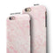 Pink Slate Marble Surface V43 iPhone 6/6s or 6/6s Plus 2-Piece Hybrid INK-Fuzed Case