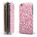 Pink Watercolor Triangle Pattern iPhone 6/6s or 6/6s Plus 2-Piece Hybrid INK-Fuzed Case