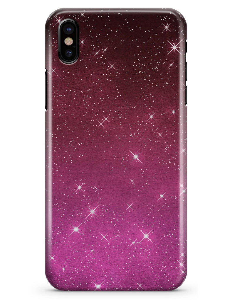 Pink and Burgundy Sparkling Orbs  - iPhone X Clipit Case