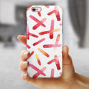 Pink and Orange Microscopic Lens iPhone 6/6s or 6/6s Plus 2-Piece Hybrid INK-Fuzed Case