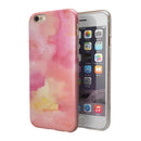 Pinkish 4122 Absorbed Watercolor Texture iPhone 6/6s or 6/6s Plus 2-Piece Hybrid INK-Fuzed Case