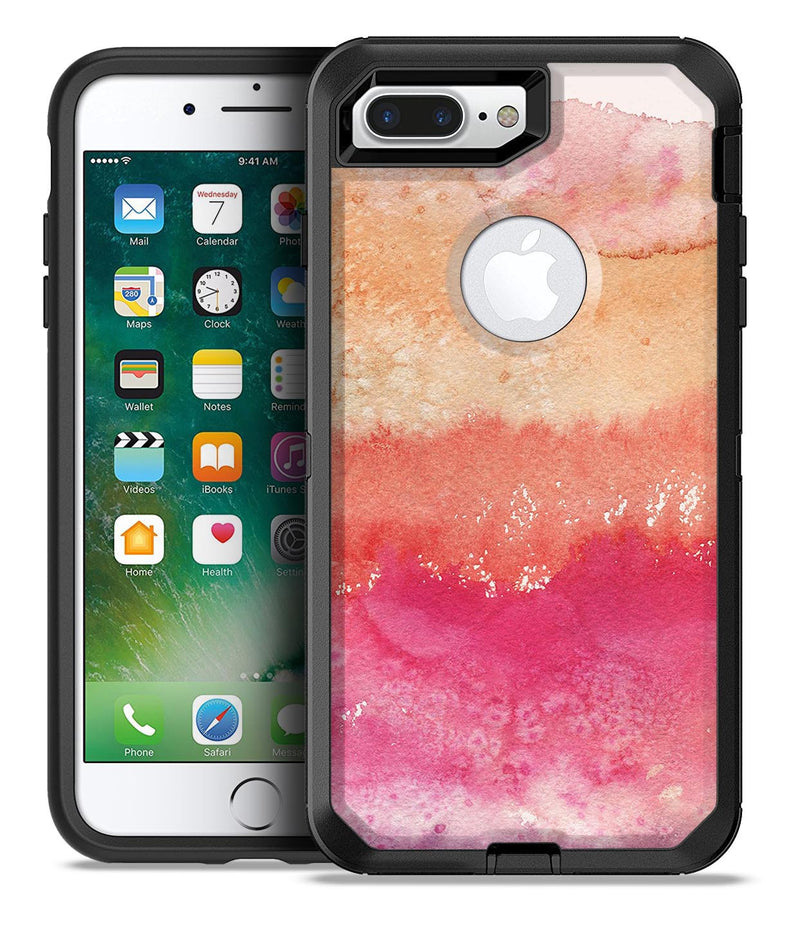 Pinkish 432 Absorbed Watercolor Texture - iPhone 7 or 7 Plus Commuter Case Skin Kit