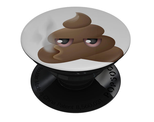 Poop No Comment Emoticon Emoji - Skin Kit for PopSockets and other Smartphone Extendable Grips & Stands
