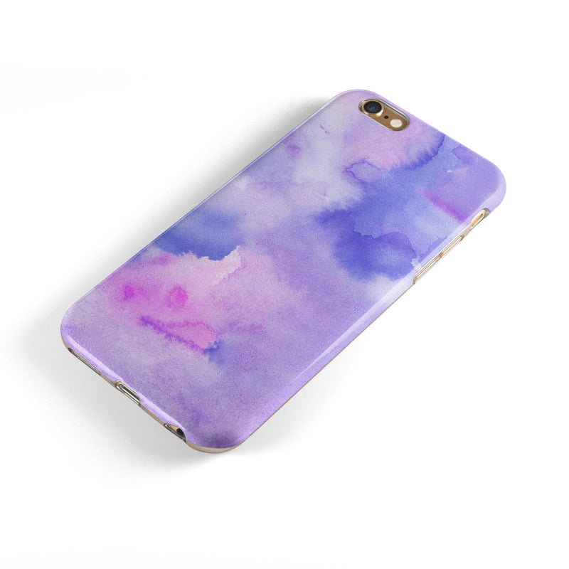 Punk Pink Absorbed Watercolor Texture iPhone 6/6s or 6/6s Plus 2-Piece Hybrid INK-Fuzed Case