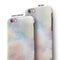 Purple 97 Absorbed Watercolor Texture iPhone 6/6s or 6/6s Plus 2-Piece Hybrid INK-Fuzed Case