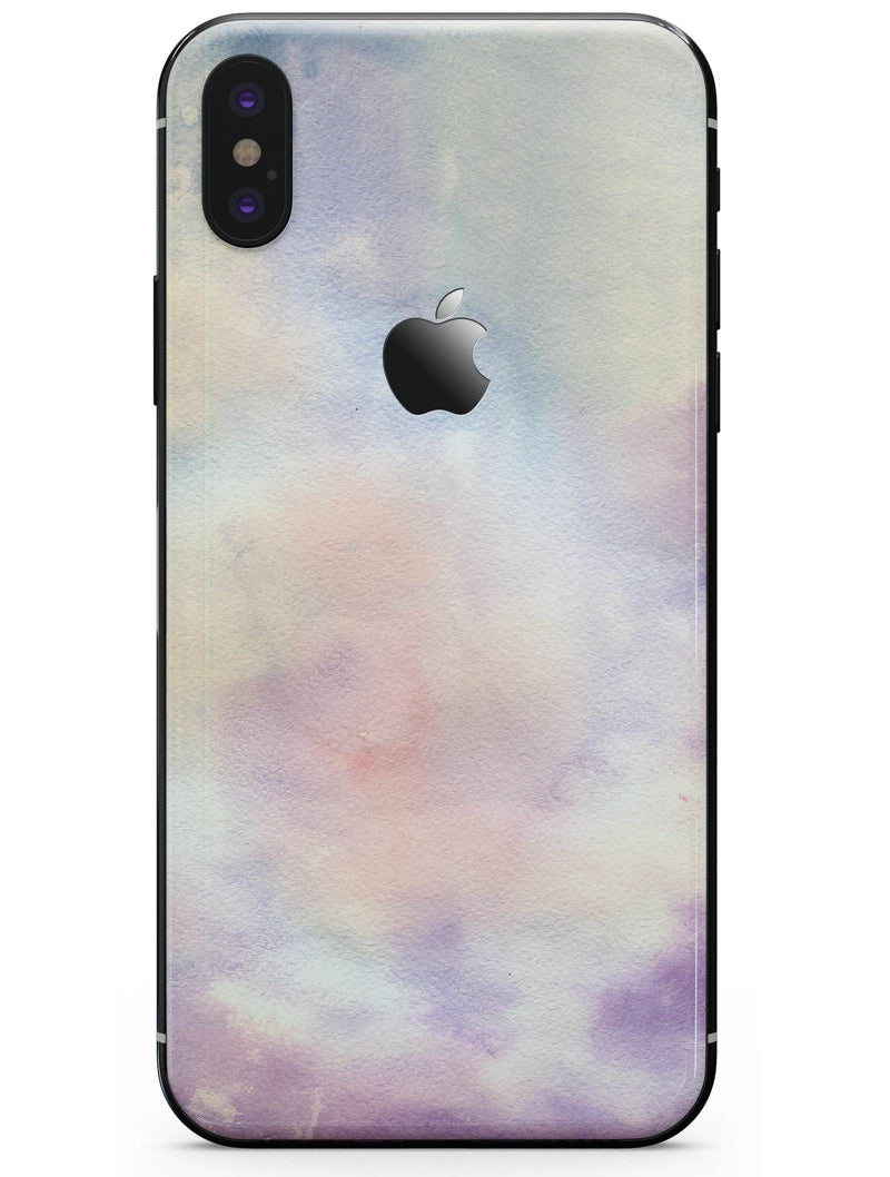 Purple 97 Absorbed Watercolor Texture - iPhone X Skin-Kit