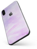 Purple Absorbed Watercolor Texture - iPhone X Skin-Kit
