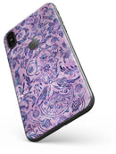 Purple Damask Watercolor Pattern - iPhone X Skin-Kit