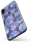 Purple Floral Succulents - iPhone X Skin-Kit