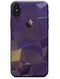 Purple Geometric V12 - iPhone X Skin-Kit