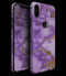 Purple Marble & Digital Gold Foil V2 - iPhone XS MAX, XS/X, 8/8+, 7/7+, 5/5S/SE Skin-Kit (All iPhones Avaiable)