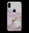 Purple Marble & Digital Gold Foil V8 - iPhone XS MAX, XS/X, 8/8+, 7/7+, 5/5S/SE Skin-Kit (All iPhones Avaiable)