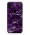 Purple Marble & Digital Silver Foil V7 - iPhone XS MAX, XS/X, 8/8+, 7/7+, 5/5S/SE Skin-Kit (All iPhones Avaiable)