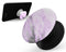 Purple Marble & Digital Silver Foil V10 - Skin Kit for PopSockets and other Smartphone Extendable Grips & Stands