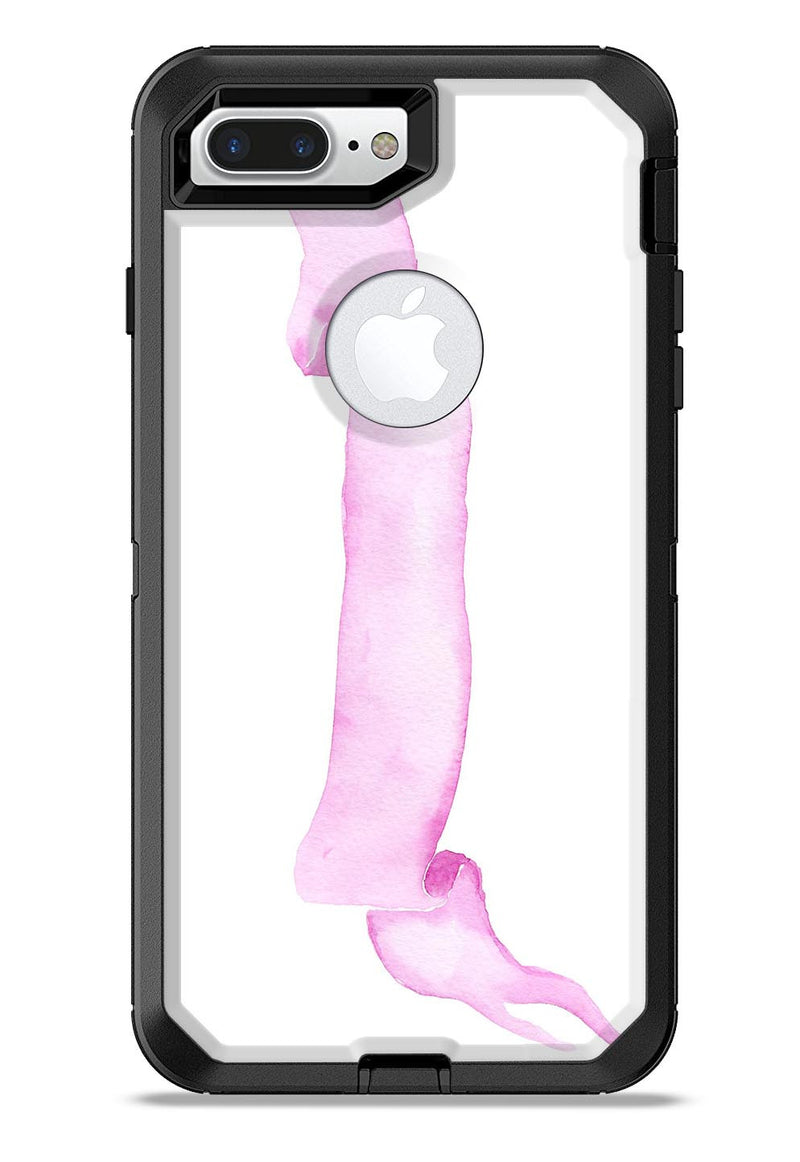 Purple Pink Watercolor Ribbon - iPhone 7 or 7 Plus Commuter Case Skin Kit