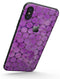 Purple Sorted Large Watercolor Polka Dots - iPhone X Skin-Kit