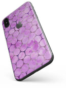 Purple Sorted Large Watercolor Polka Dots - iPhone X Skin-Kit