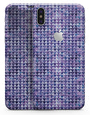 Purple Textured Triangle Pattern - iPhone X Skin-Kit