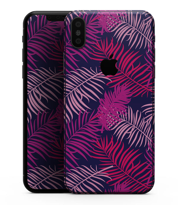 Purple Tropical - iPhone XS MAX, XS/X, 8/8+, 7/7+, 5/5S/SE Skin-Kit (All iPhones Avaiable)