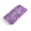 Purple Watercolor Giraffe Pattern iPhone 6/6s or 6/6s Plus 2-Piece Hybrid INK-Fuzed Case