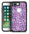 Purple Watercolor Giraffe Pattern - iPhone 7 or 7 Plus Commuter Case Skin Kit