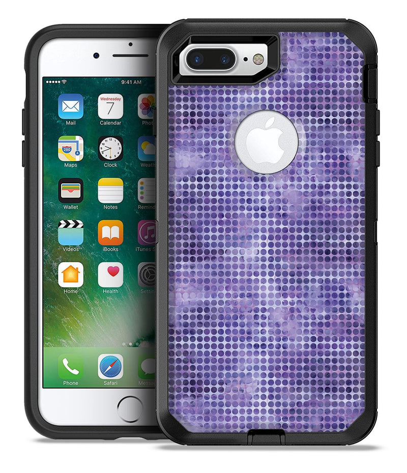 Purple Watercolor Polka Dots - iPhone 7 or 7 Plus Commuter Case Skin Kit
