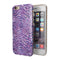 Purple Watercolor Tiger Pattern iPhone 6/6s or 6/6s Plus 2-Piece Hybrid INK-Fuzed Case