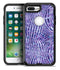 Purple Watercolor Zebra Pattern - iPhone 7 or 7 Plus Commuter Case Skin Kit