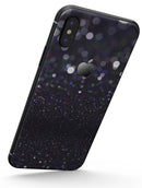 Purple and blavck Unfocused Orbs of Light - iPhone X Skin-Kit