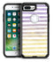 Purple to Yellow WaterColor Ombre Stripes - iPhone 7 or 7 Plus Commuter Case Skin Kit