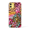 Katie Starks Rainbow Leopard Sherbet - Crystal Clear Hard Case for the iPhone 12, 12 Mini, 12 Pro, 12 Pro Max, iPhone 11, XS MAX, XS & More (ALL AVAILABLE)