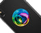 Rainbow Dyed Rose V1 - Skin Kit for PopSockets and other Smartphone Extendable Grips & Stands
