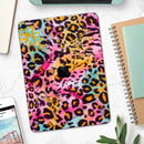 Rainbow Leopard Sherbet - Full Body Skin Decal for the Apple iPad Pro 12.9", 11", 10.5", 9.7", Air or Mini (All Models Available)