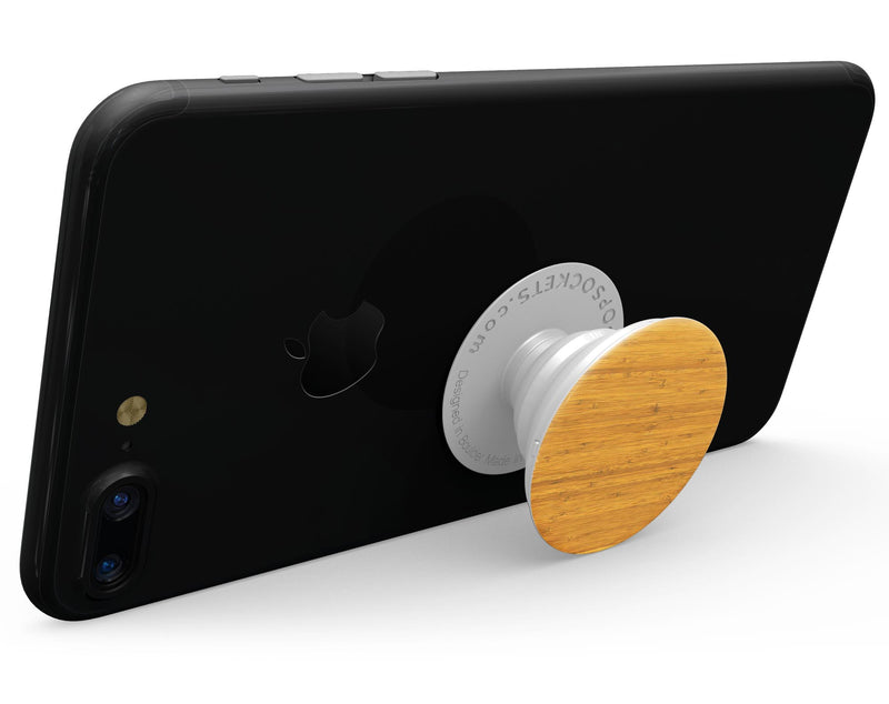 Real Light Bamboo Wood - Skin Kit for PopSockets and other Smartphone Extendable Grips & Stands