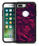 Red Chiseled Geometric Shapes - iPhone 7 or 7 Plus Commuter Case Skin Kit