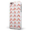 Red Orange Watercolor Pattern iPhone 6/6s or 6/6s Plus 2-Piece Hybrid INK-Fuzed Case