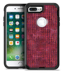 Red Textured Triangle Pattern - iPhone 7 or 7 Plus Commuter Case Skin Kit