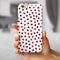 Red Watercolor Dots over White iPhone 6/6s or 6/6s Plus 2-Piece Hybrid INK-Fuzed Case